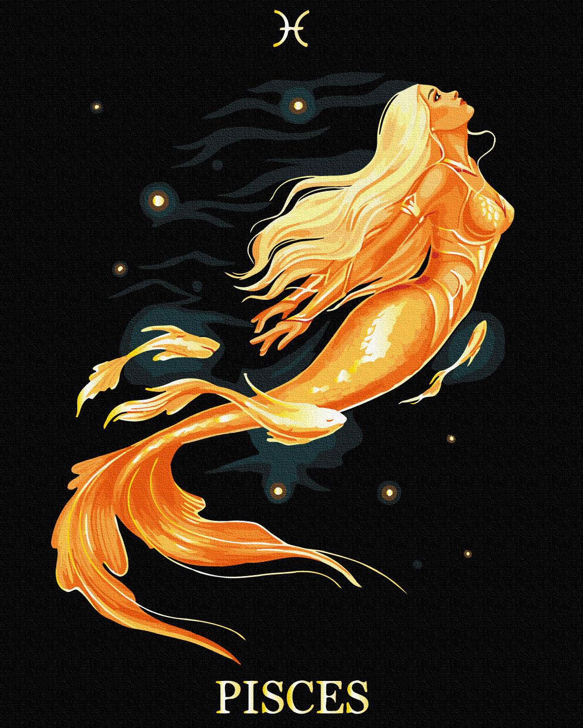 Maalaa numeroin Paint by numbers Fish © Solomiya Kovalchuk