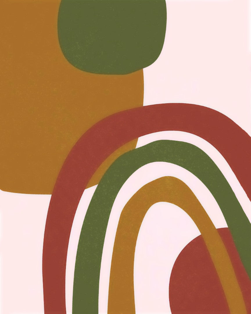 Maalaa numeroin Paint by numbers Triptych Lines style 2