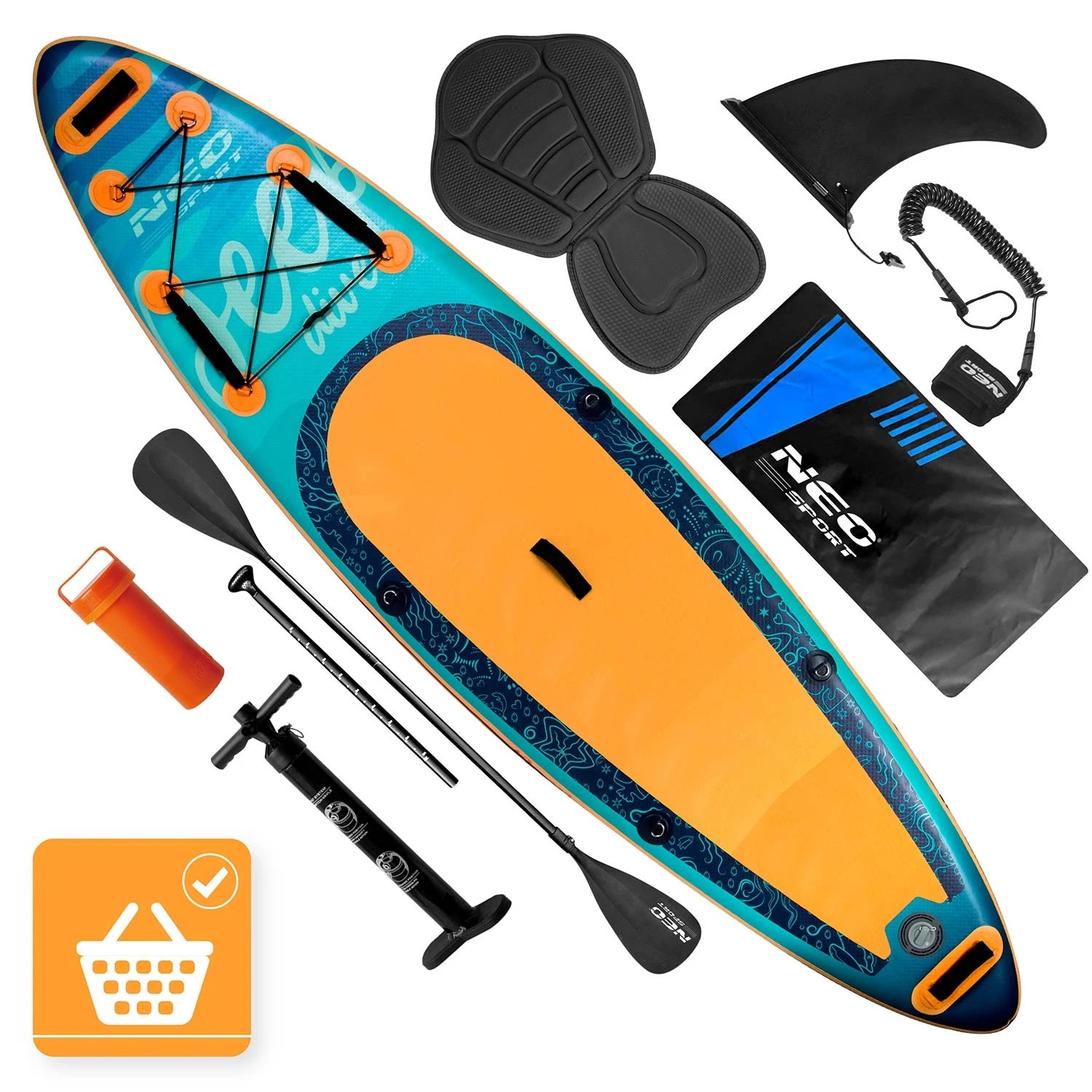Aquasurf SUP-lauta täydellä varustesetillä