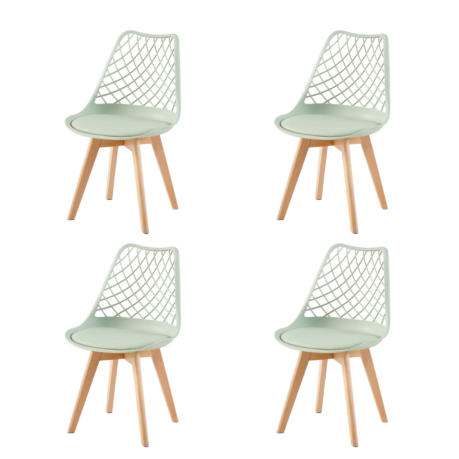 Coral ruokapöydäntuoli 4kpl mint green