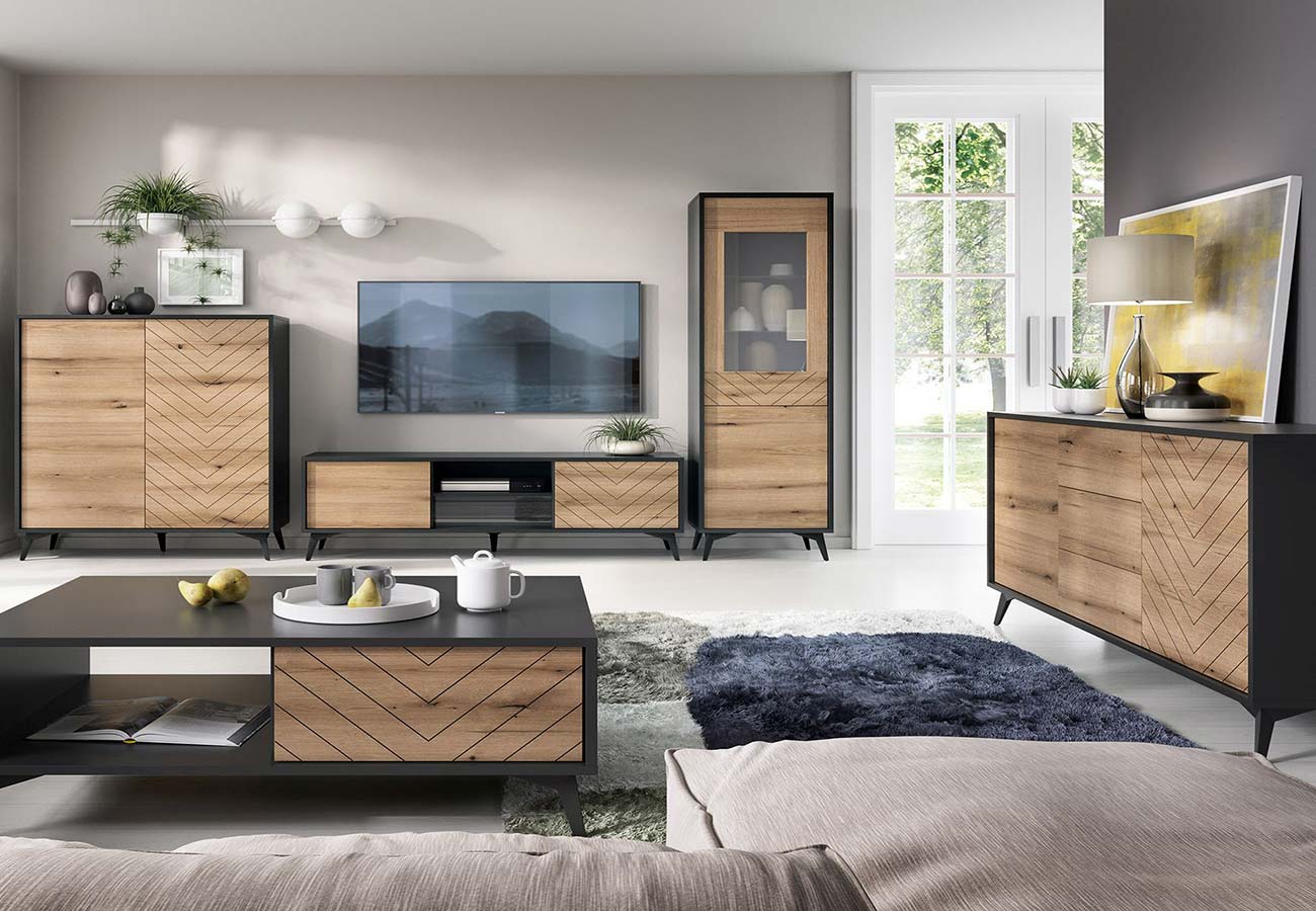 Diamond evoke oak tammi ja mustan väriyhdistelmä