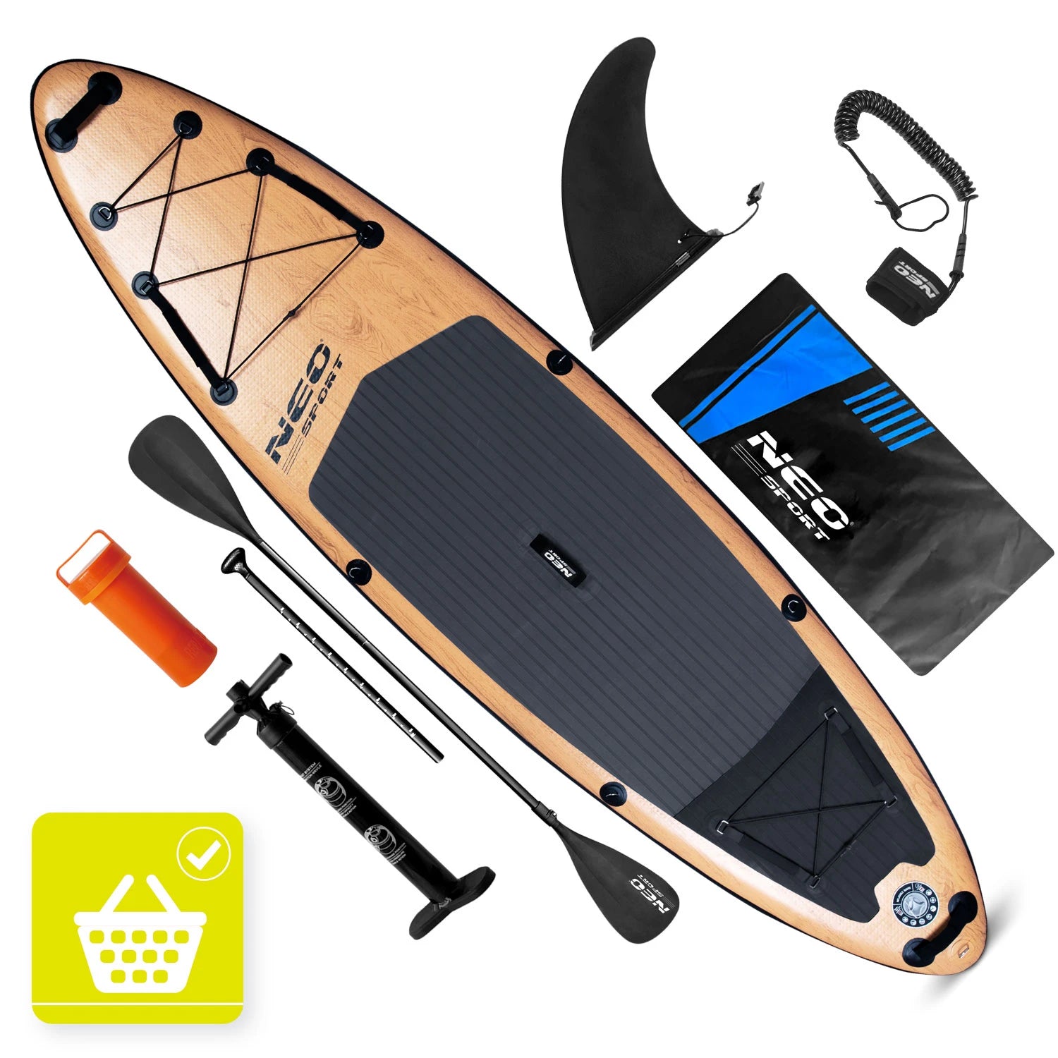 Ilmatäytteinen Aquasurf SUP-lauta vesille