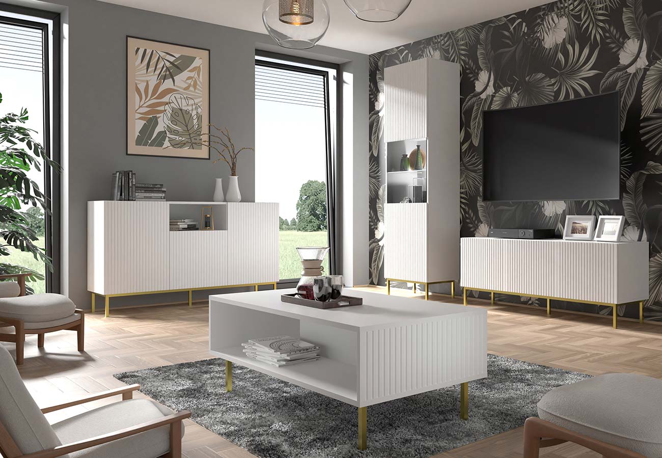 Kalustesarja Ravenna B
 mattavalkoinen