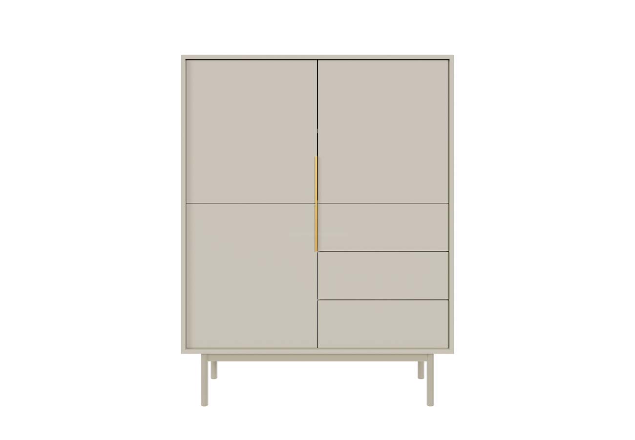Kashmir värinen lipasto 104cm viva