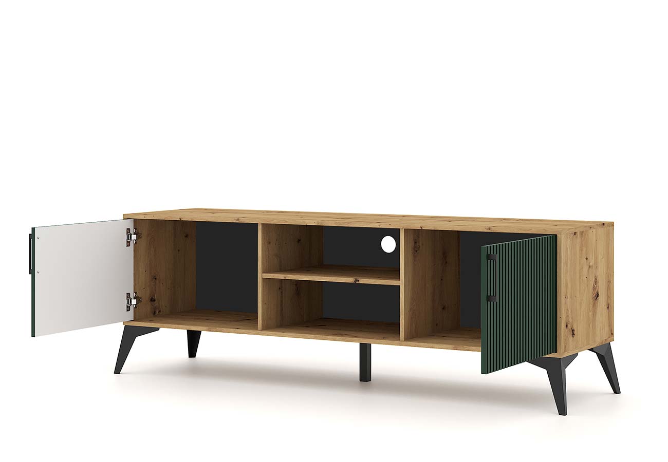 Lugo Tv-taso 165cm Vihreä artisan tammi