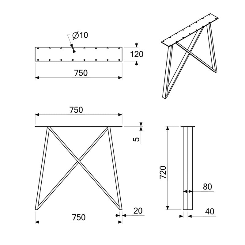 Metallijalat mitat