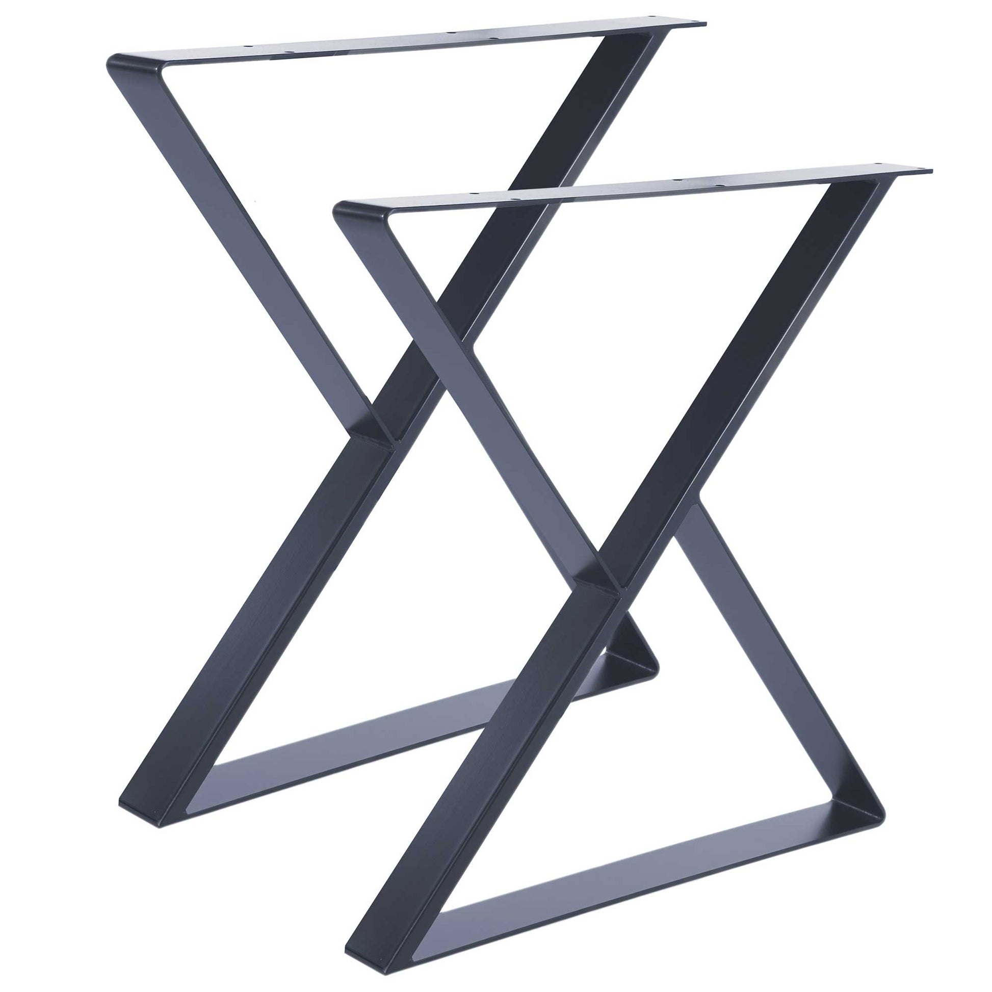 Metalliset pöydänjalat 2kpl X 60x20mm harmaat