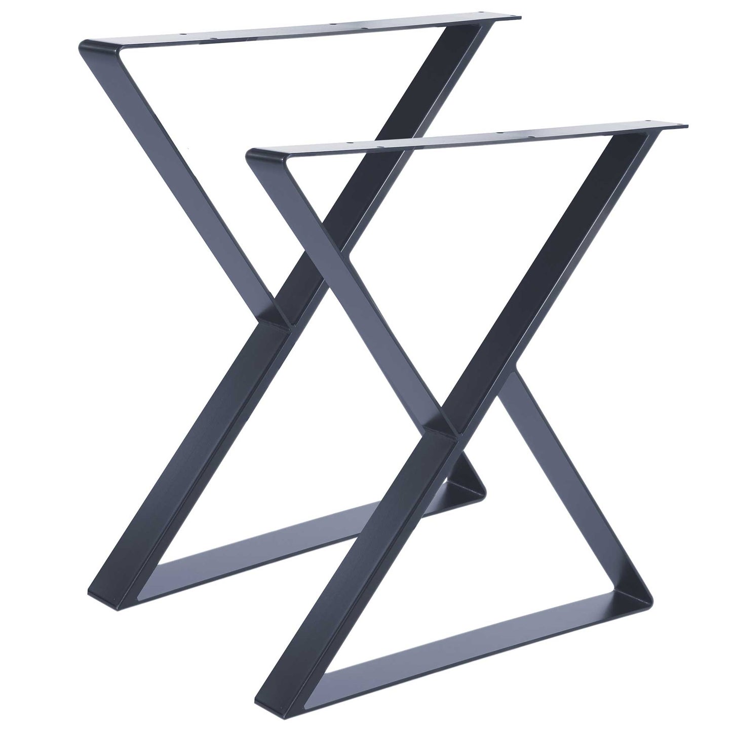 Metalliset pöydänjalat 2kpl X 80x20mm harmaat