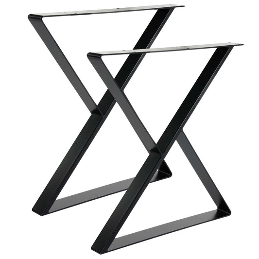 Metalliset pöydänjalat 2kpl X 60x20mm mustat 