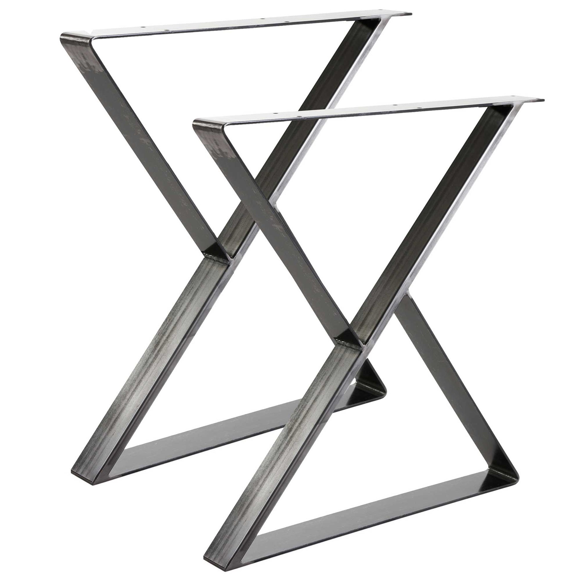 Metalliset pöydänjalat 2kpl X 60x20mm teollinen väri