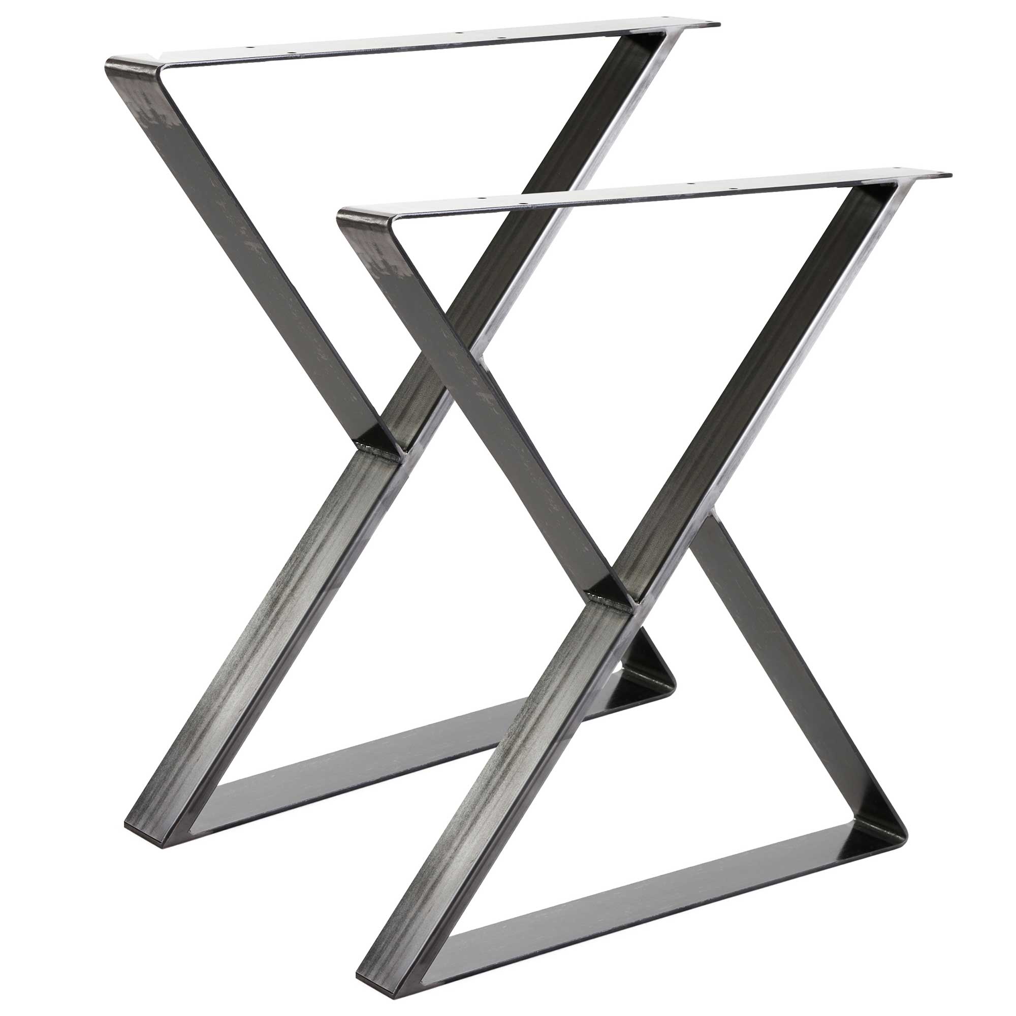 Metalliset pöydänjalat 2kpl X 680x20mm teollinen väri