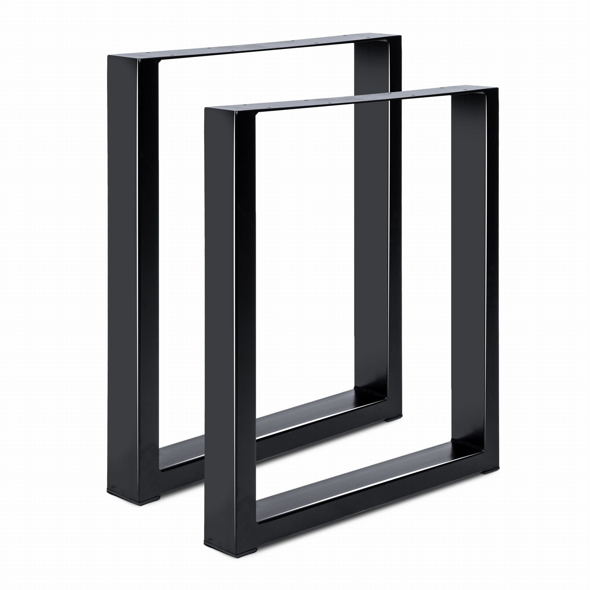 Mustat pöydänjalat metallia 100x40mm