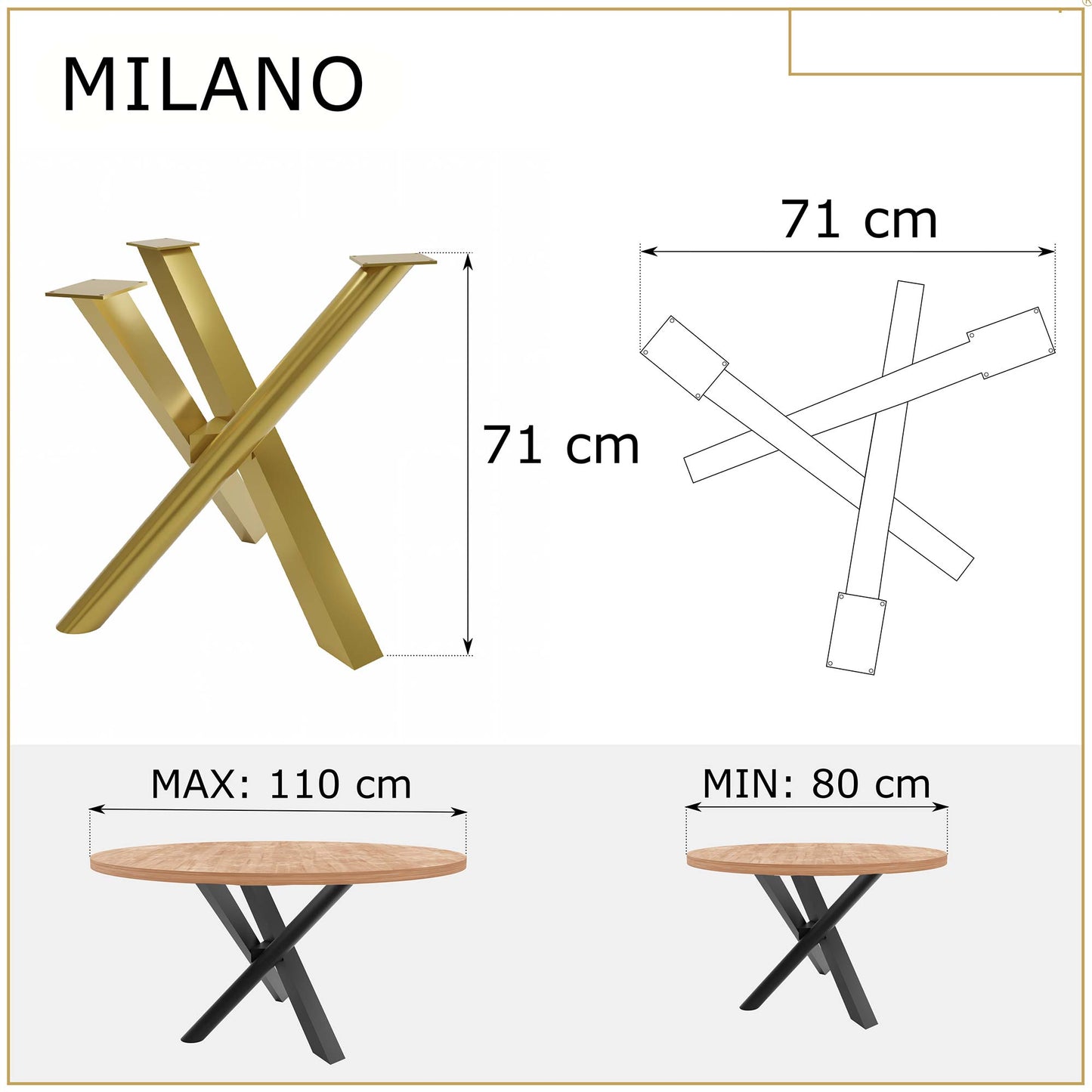 Metallinen Pöydänjalka Milano 8x6