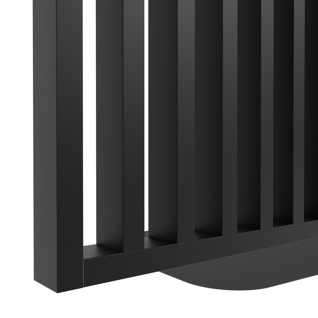 Moderni musta tilanjakaja rimasto toimistoon