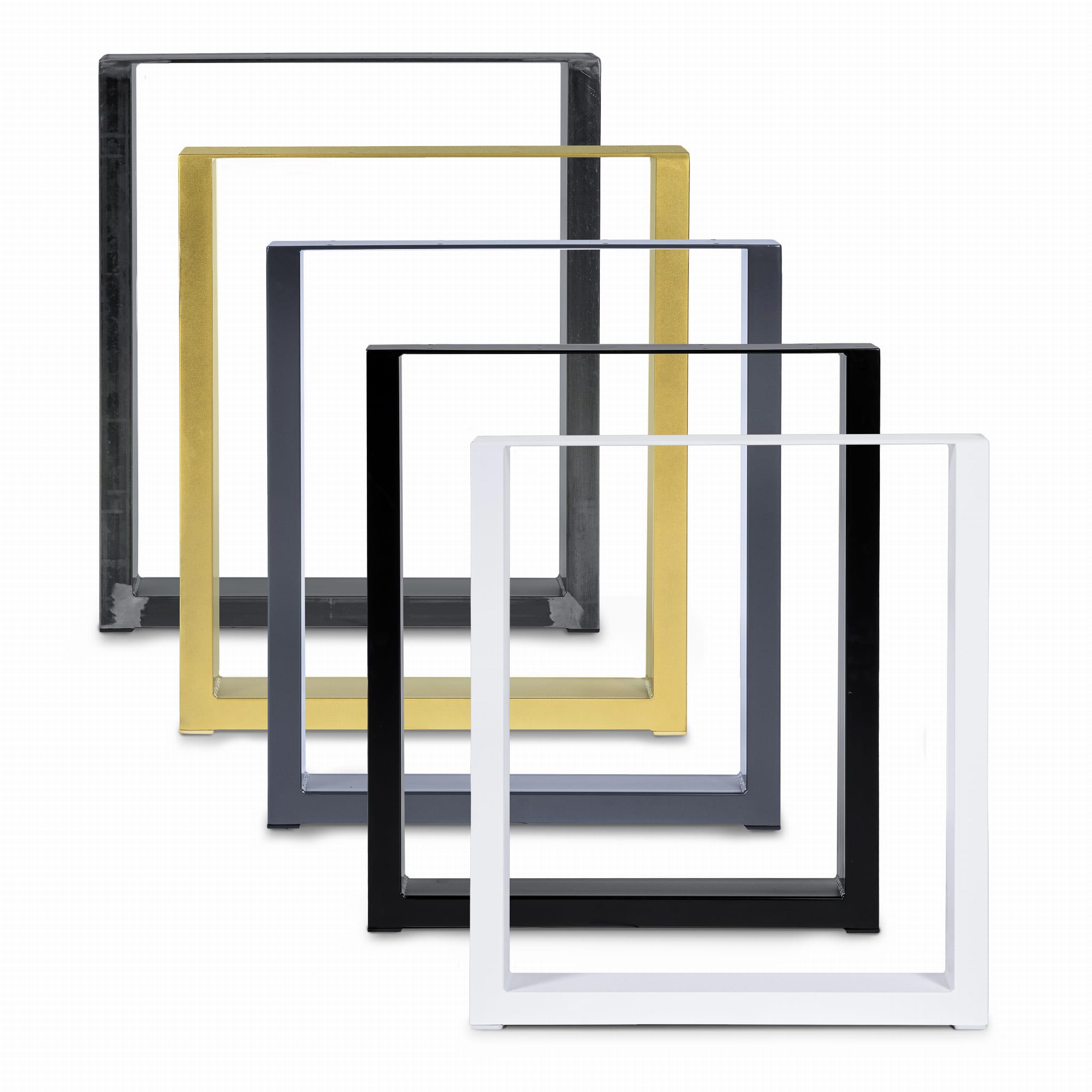 Pöydänjalat metalliset 100x40 teräsprofiili