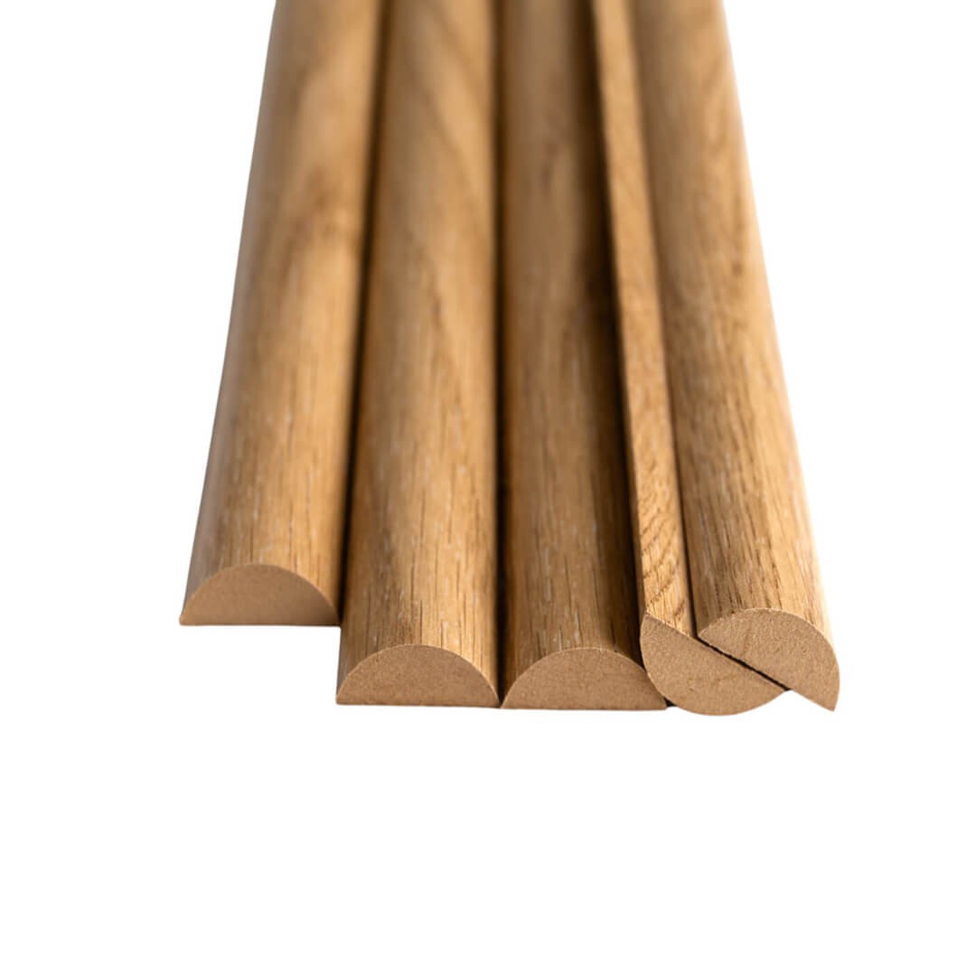 Puolipyöreä MDF Natural Oak Tammi