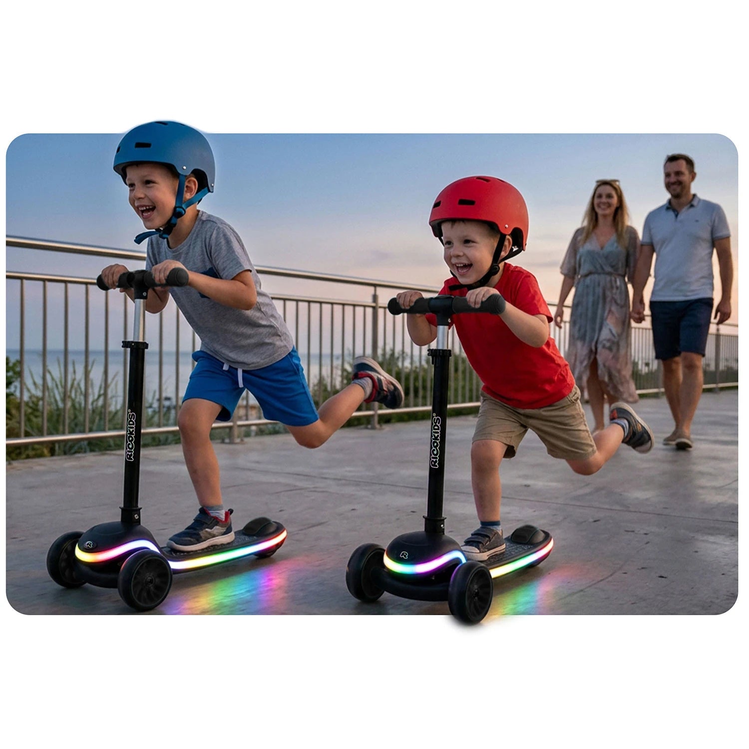 Ricokids Leddi moderni musta potkulauta