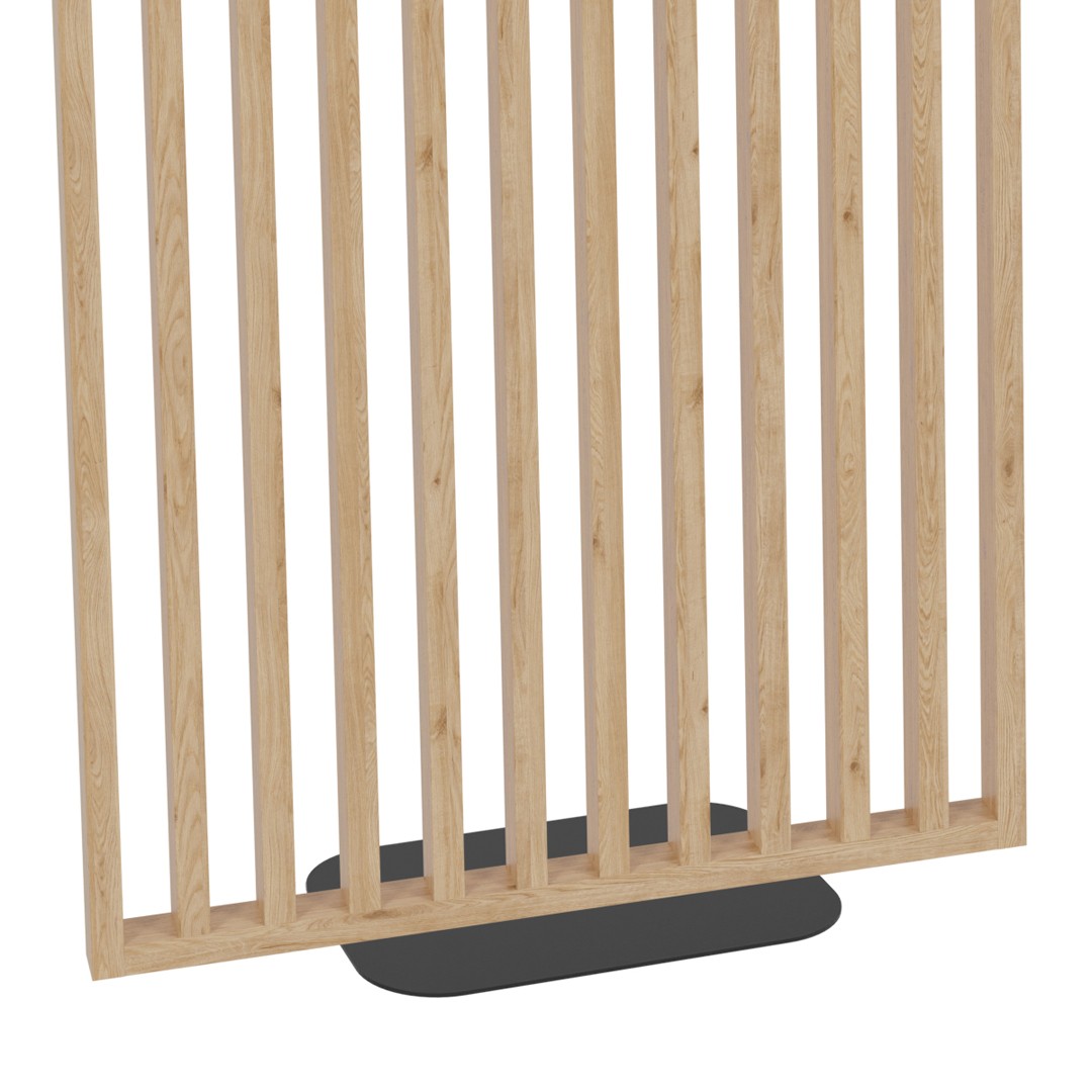 Rimaseinän ilmava rakenne ja pystyrimat asennettuna vaakarunkoon