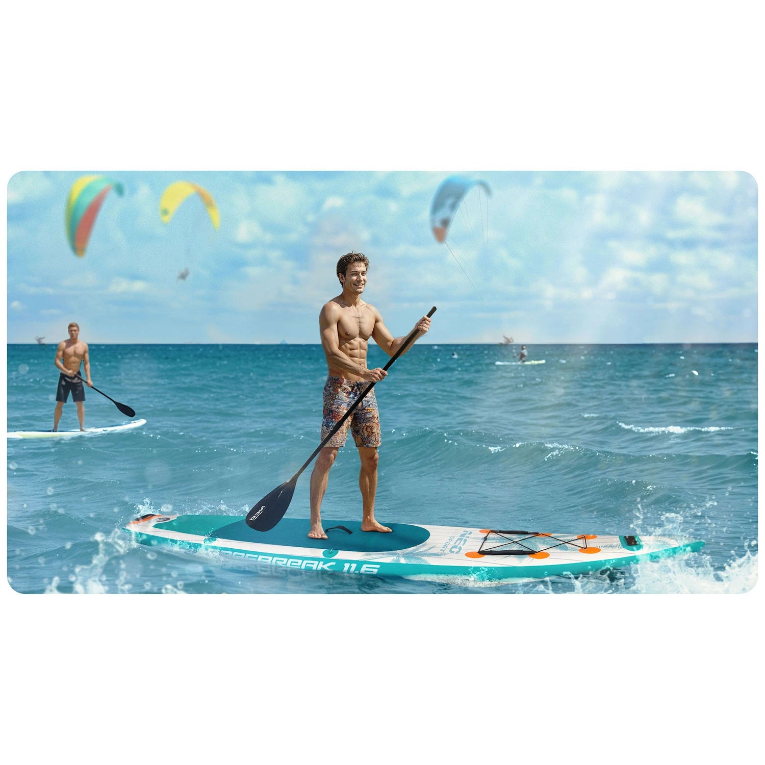 SUP-lauta Reefbreak 350 cm luonnossa vedessä