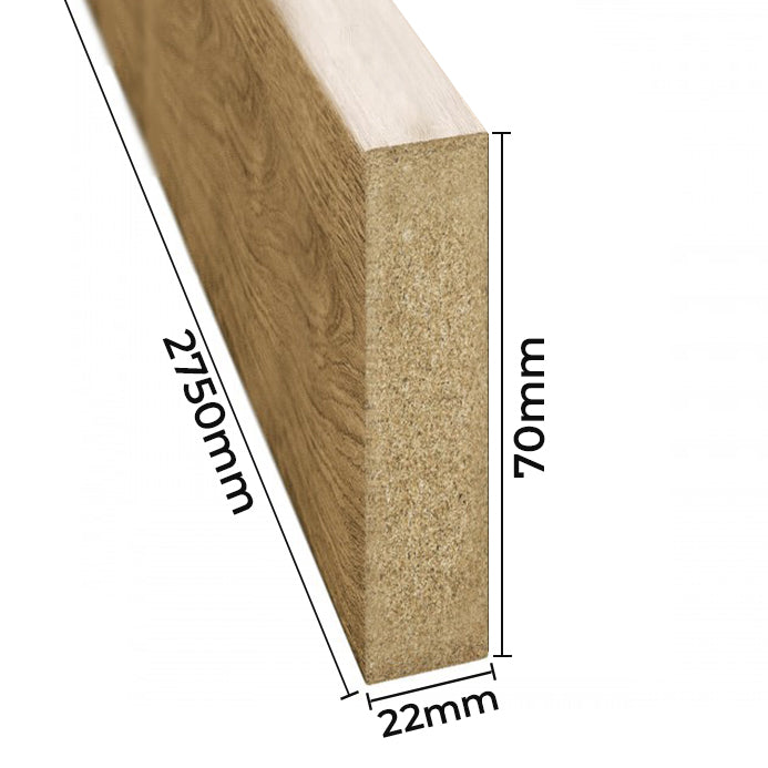 Rima MDF Naturel Ek 16x30 mm