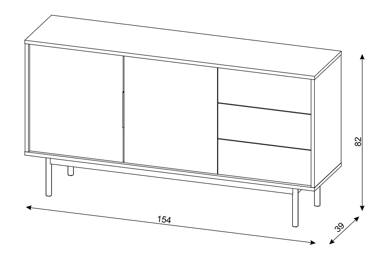 Senkki Viva 154cm mitat