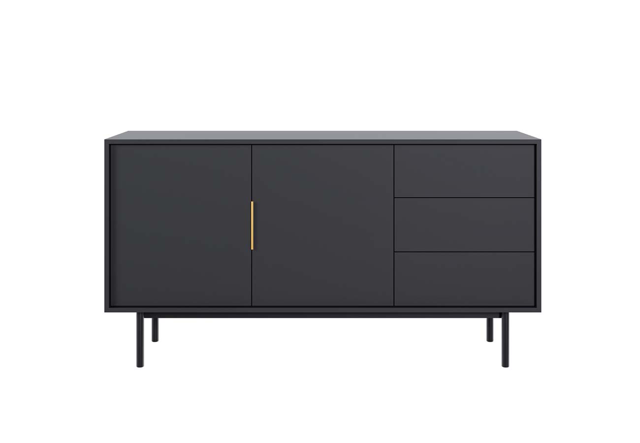 Senkki lipasto Viva 154cm mattamusta