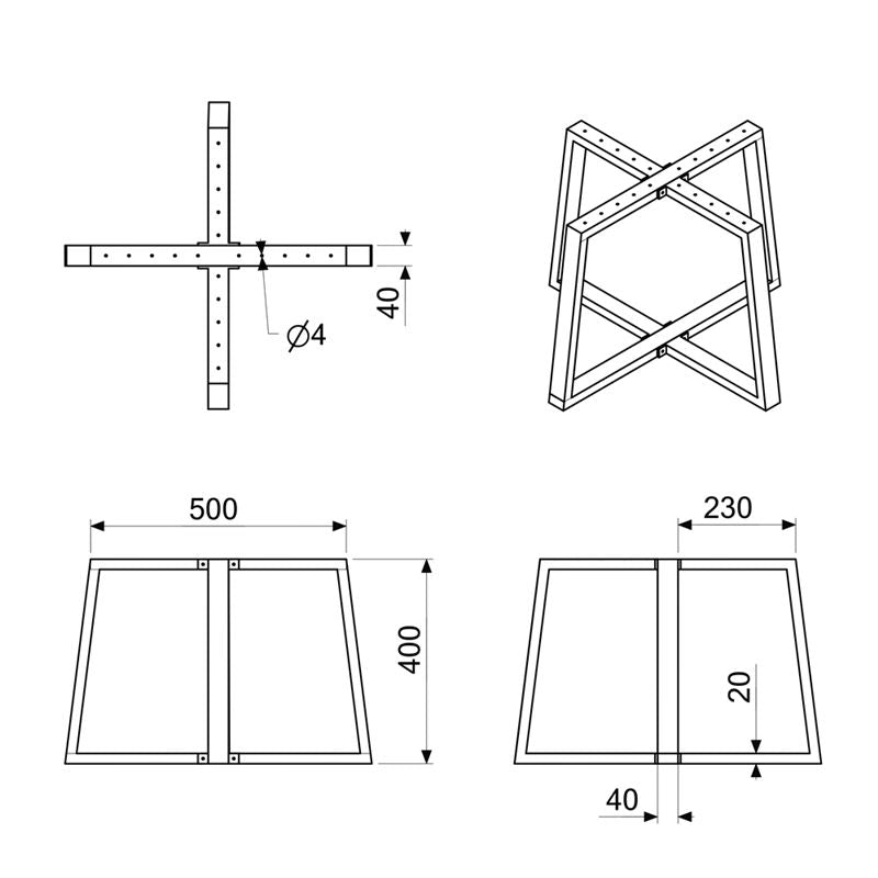 Sohvapöydänjalat mitat metalliset