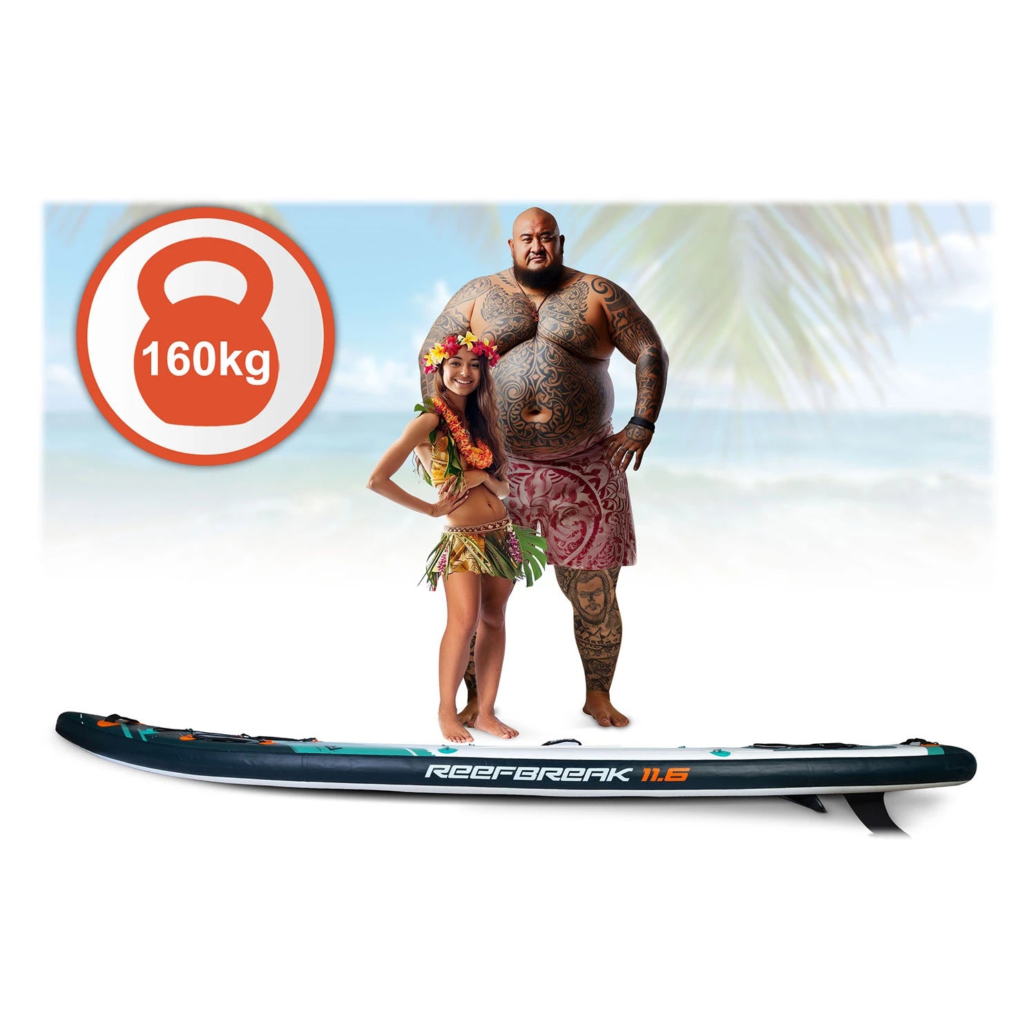 Suuri ja vakaa SUP-lauta 350 cm – täydellinen aloittelijalle ja pidemmille retkille