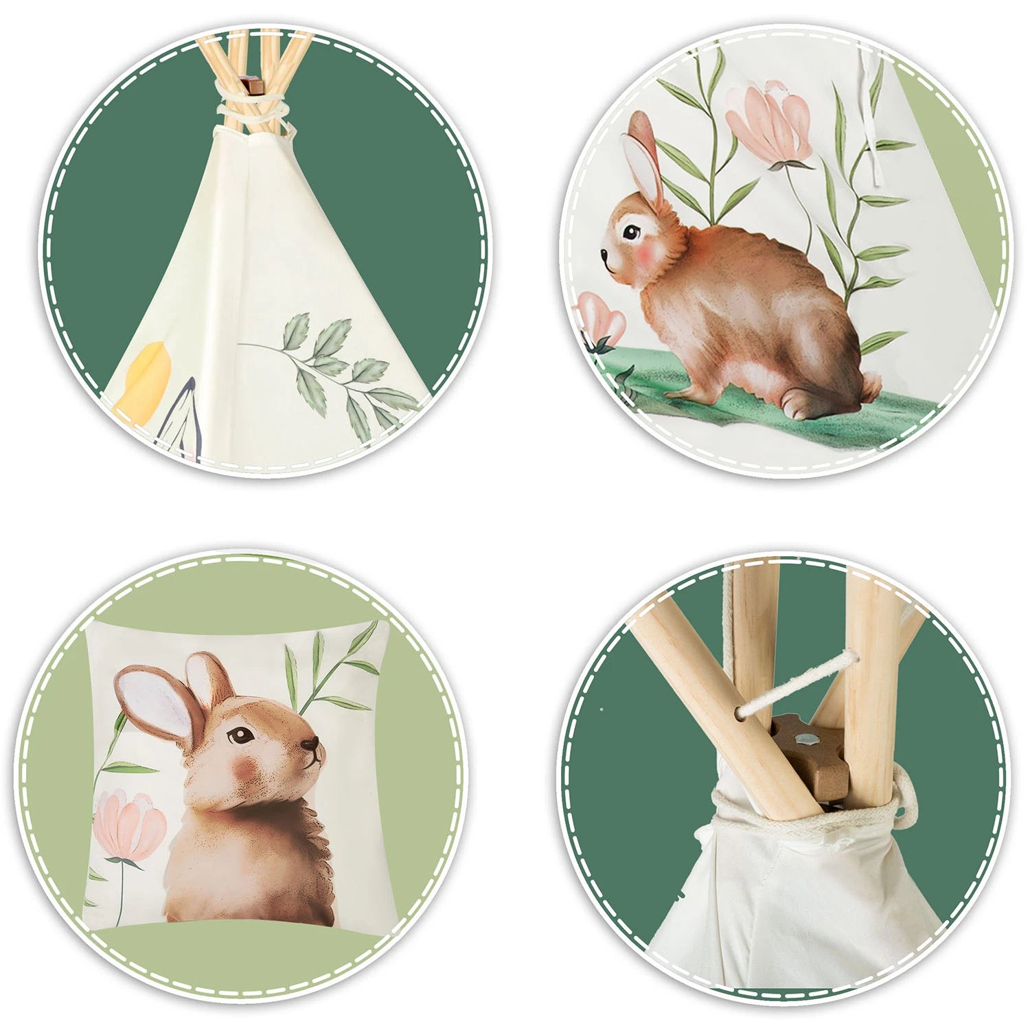 Teepee teltta ominaisuudet
