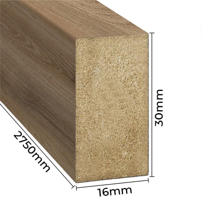Tumma tammi sisustusrimat 16x30 mm