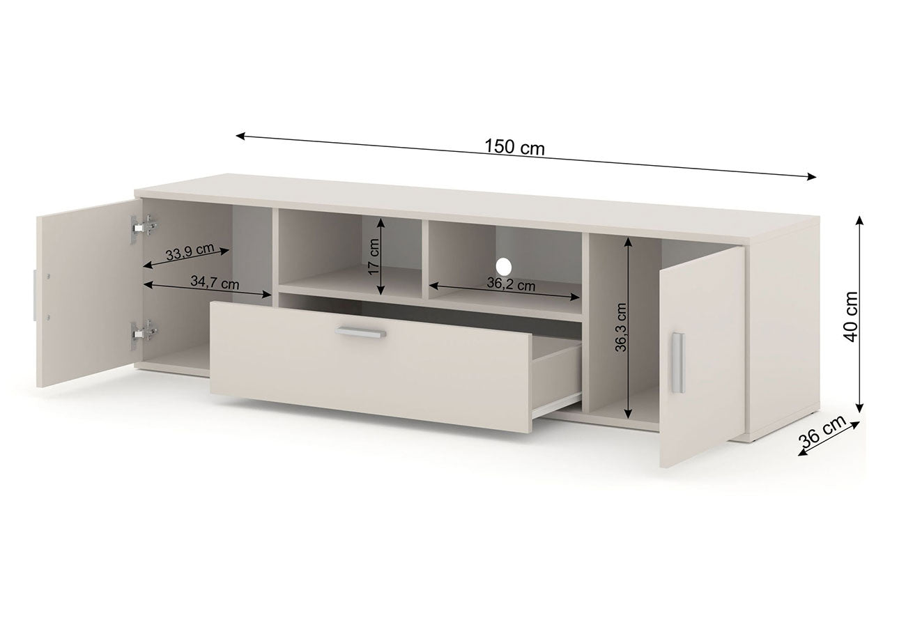 Kashmir Tv taso Blanca 150 cm Mitat