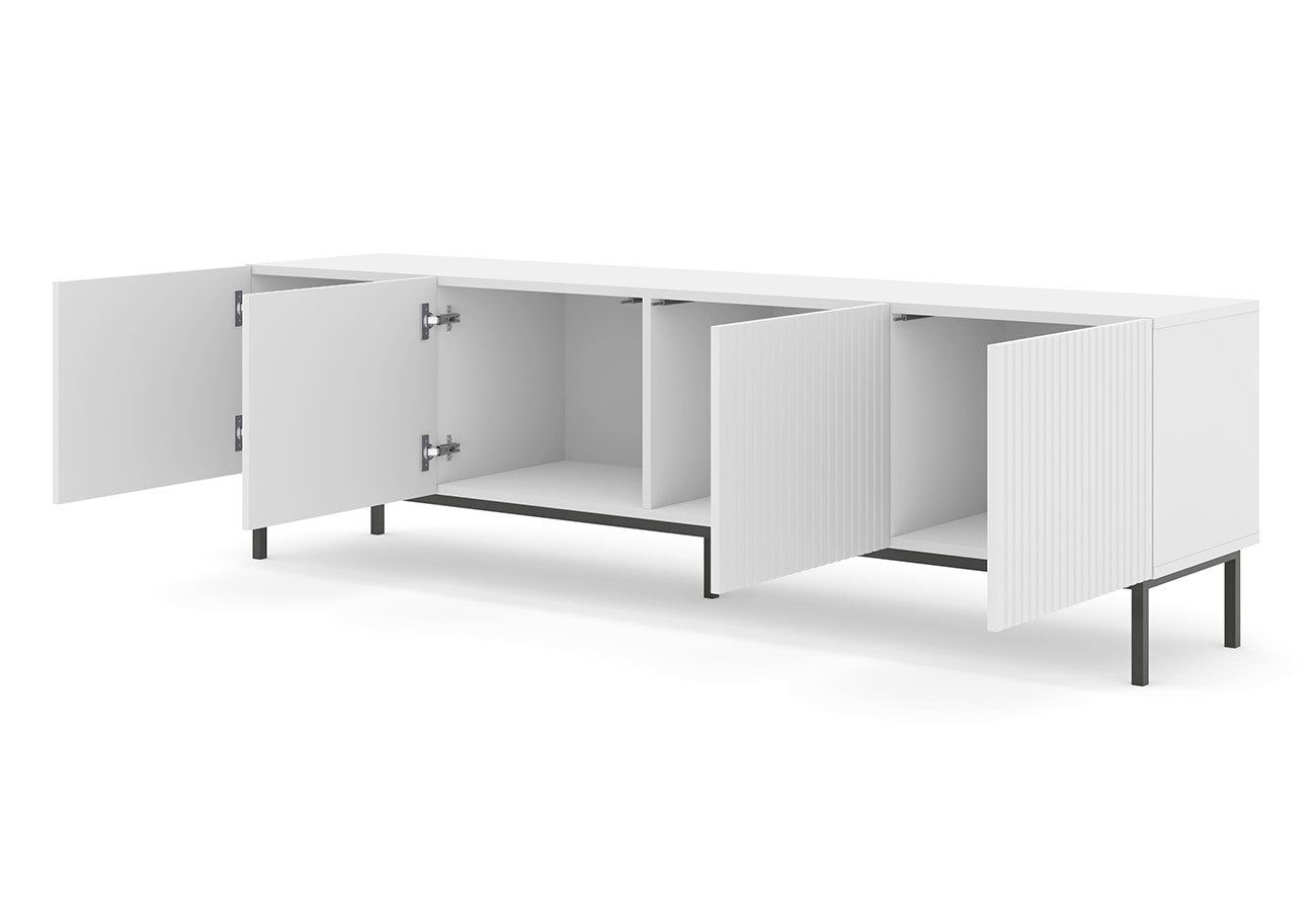 Tv-taso Ravenna B 200cm valkoinen kaapit