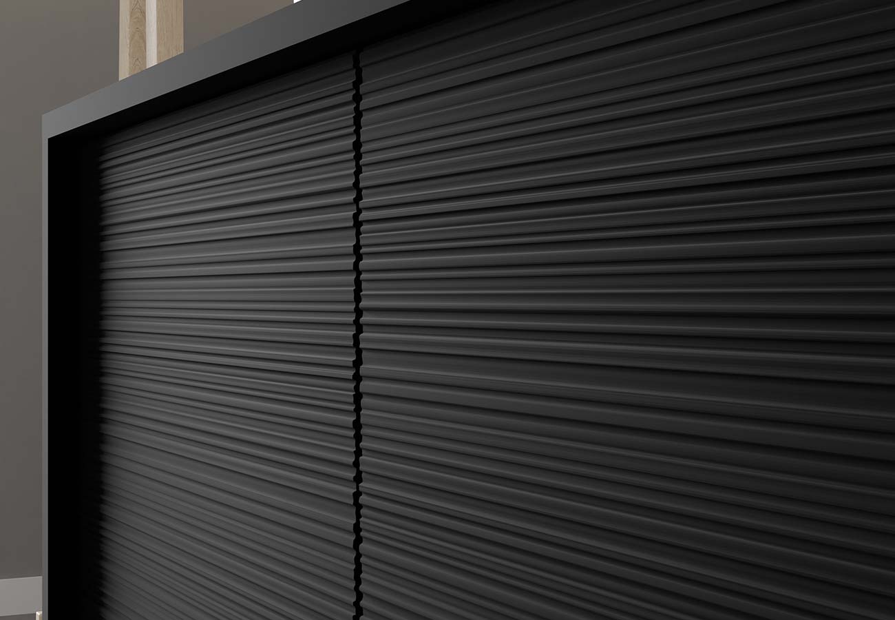 Tv-taso Sherwood mustat jyrsityt ovet