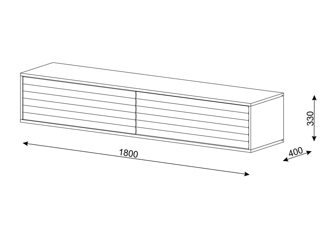 Tv-taso Wabi 180cm mitat