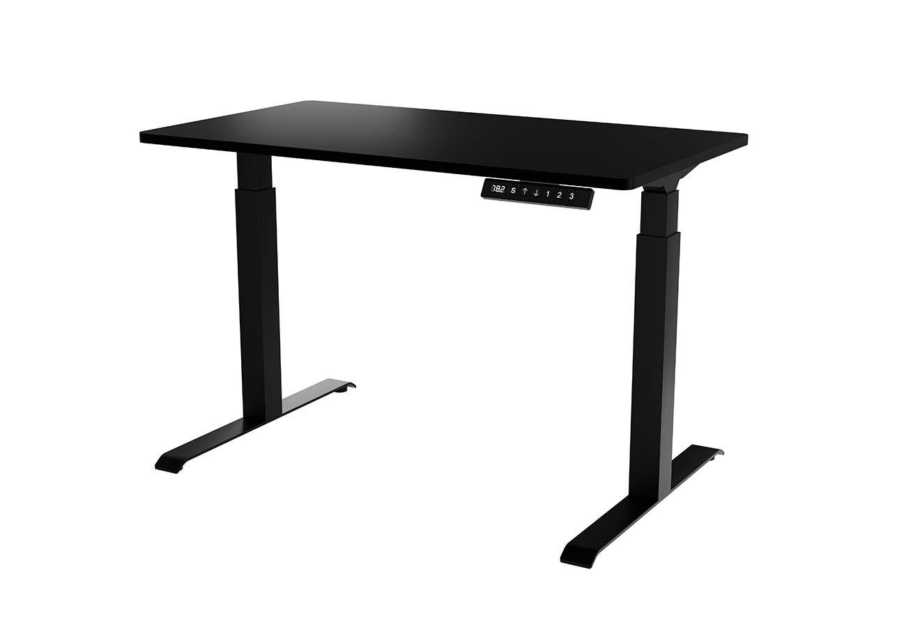 Työpöytä korkeussäädettävä 120cm musta