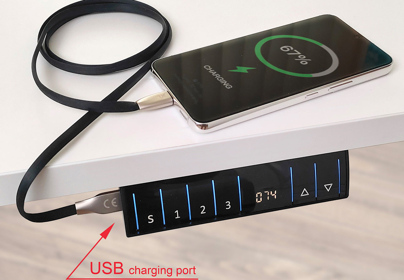 USB latausportti sähköpöytä