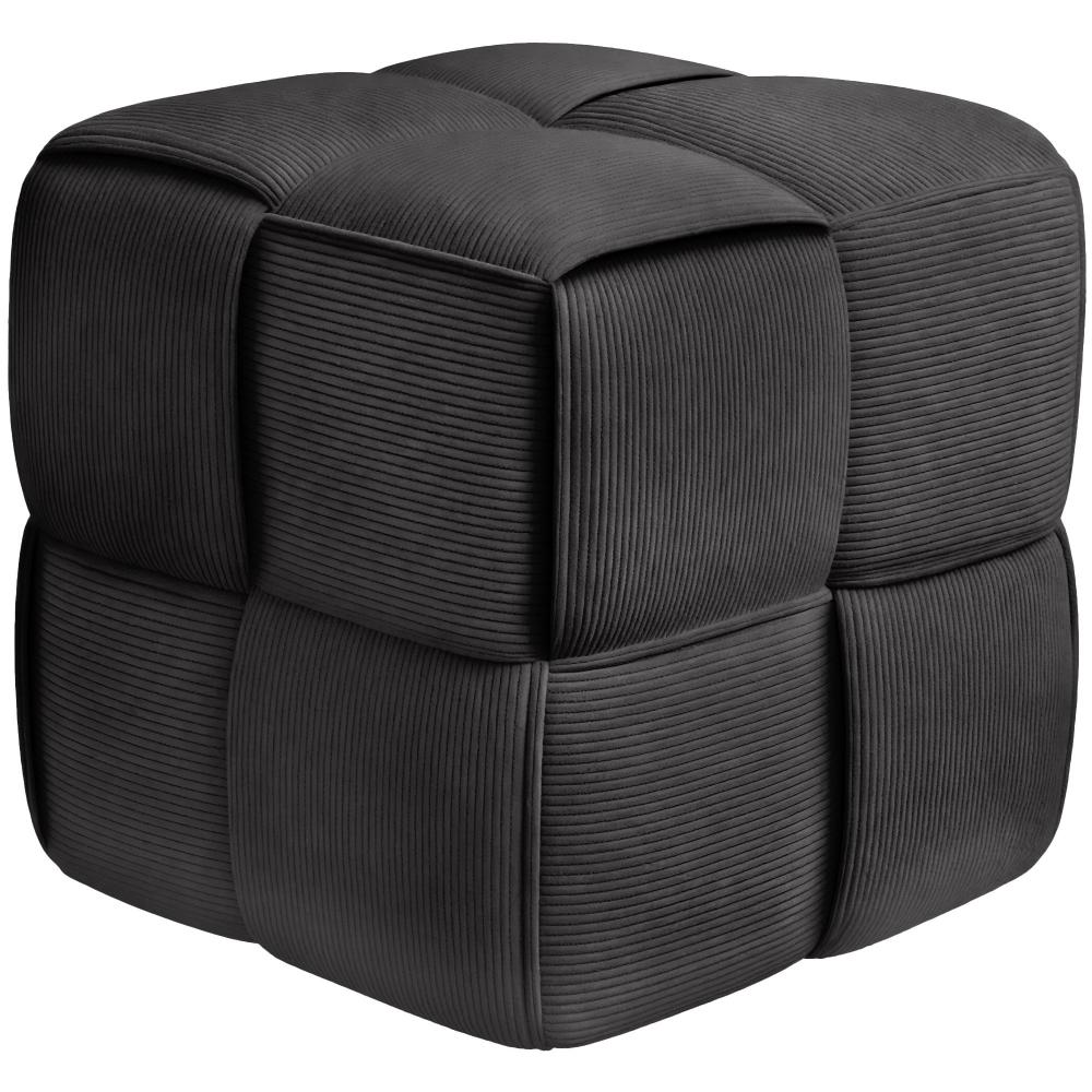 Vakosamettirahi tummanharmaa 40x40 cm moderni rahi