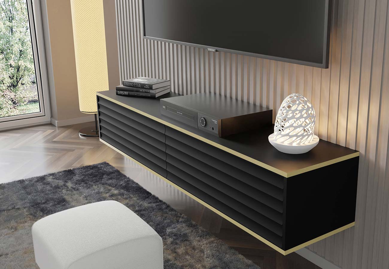 Wabi seinäkaappi 180cm musta