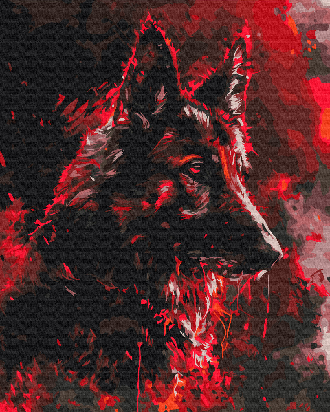 Maalaa numeroin Paint by numbers Ruby Sentinel