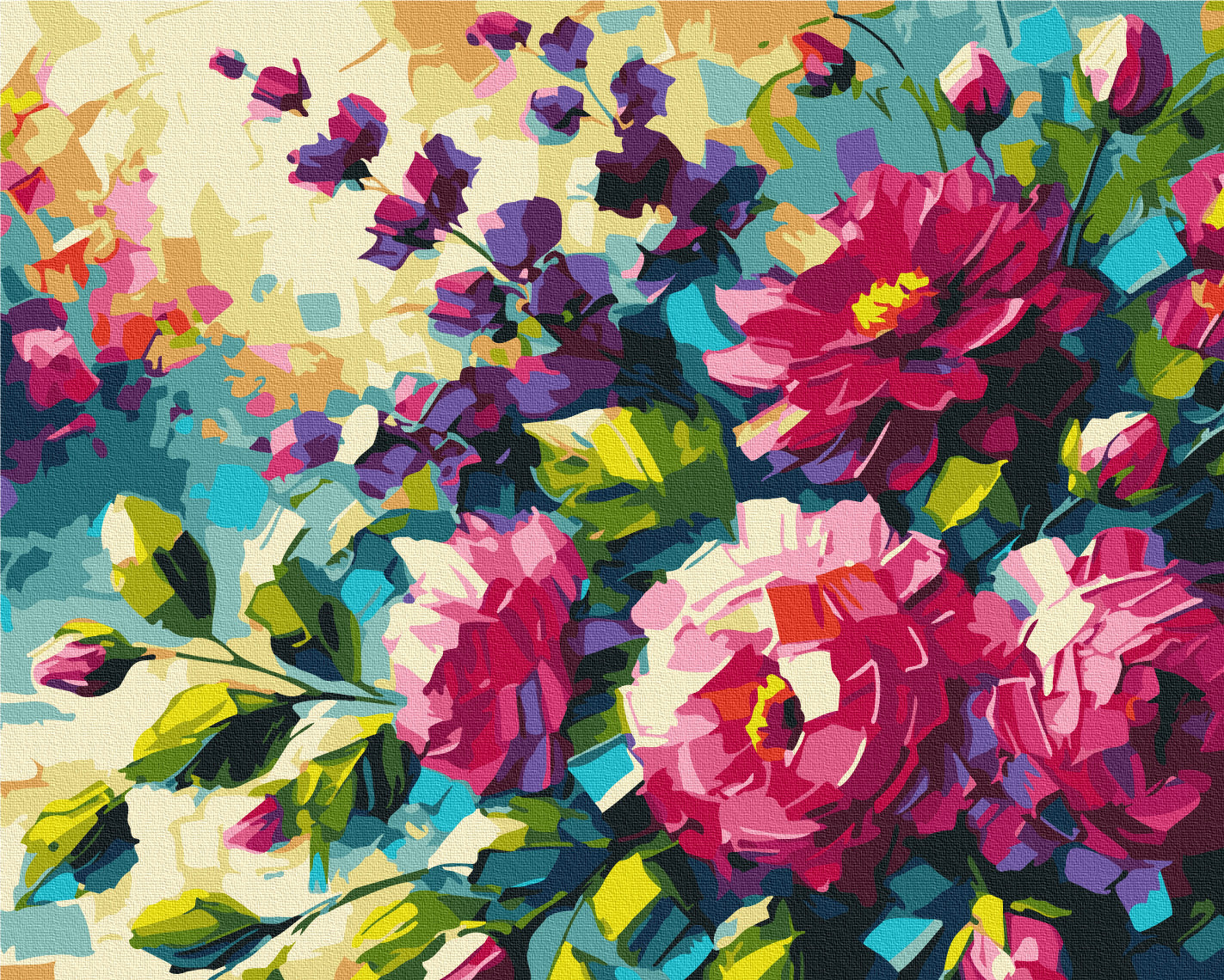 Maalaa numeroin Paint by numbers Flowers of summer © Oleg Loburak