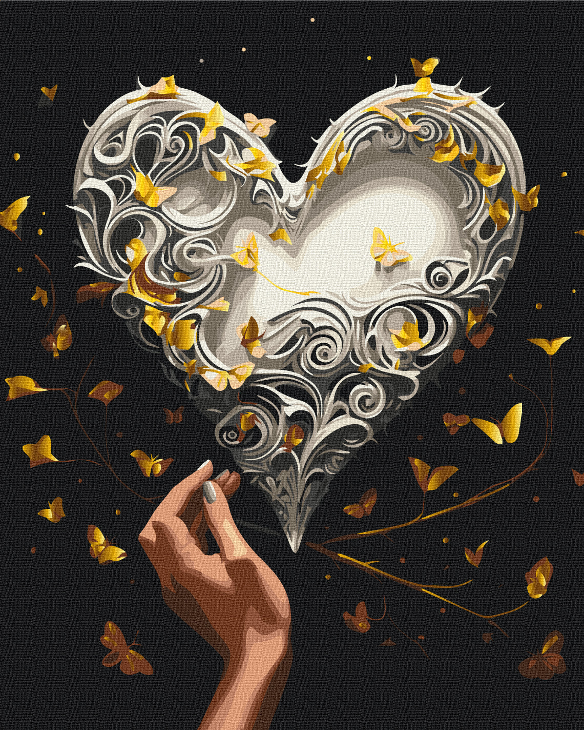 Maalaa numeroin Paint by numbers Butterfly Dance
