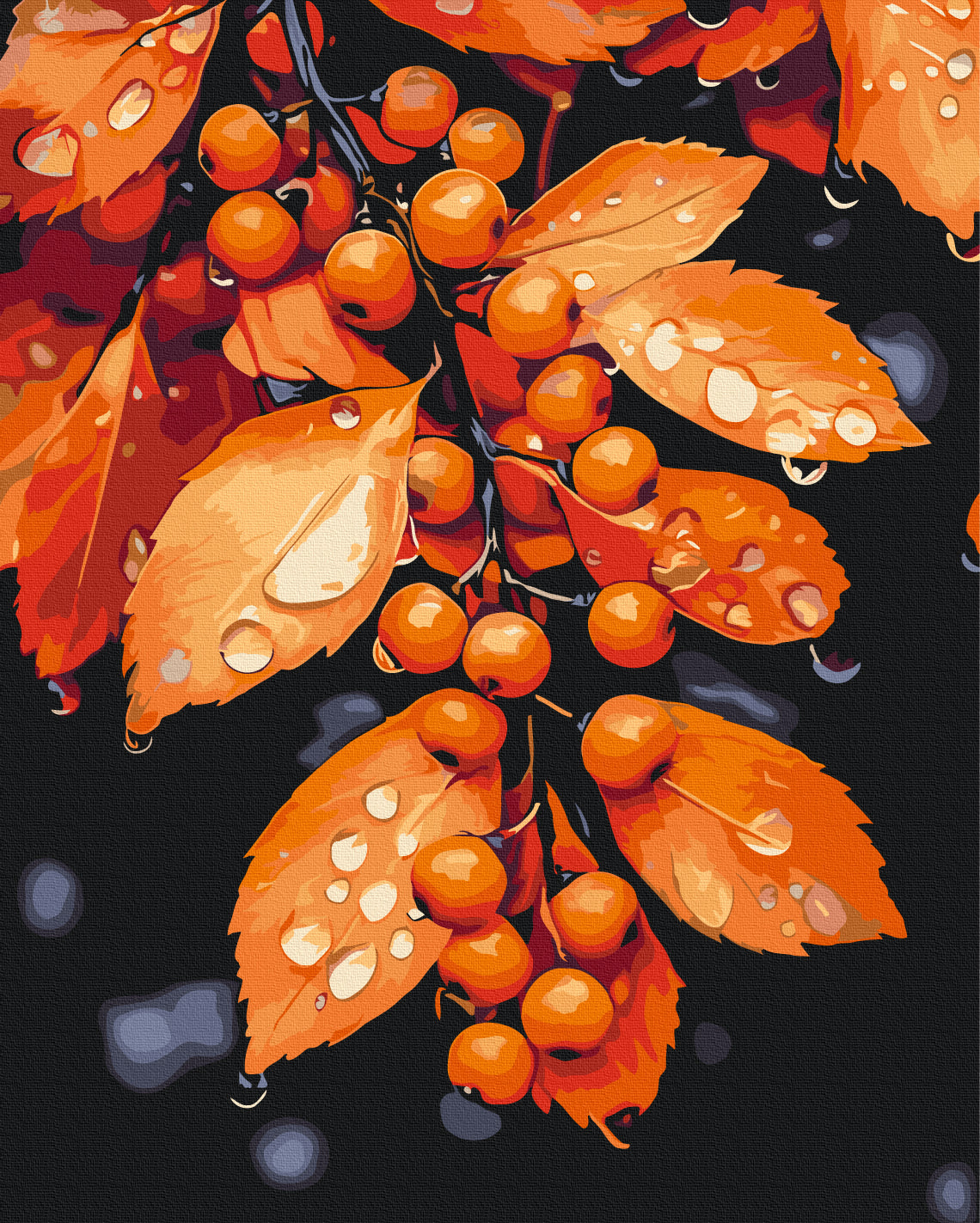 Maalaa numeroin Paint by numbers Melody of drops