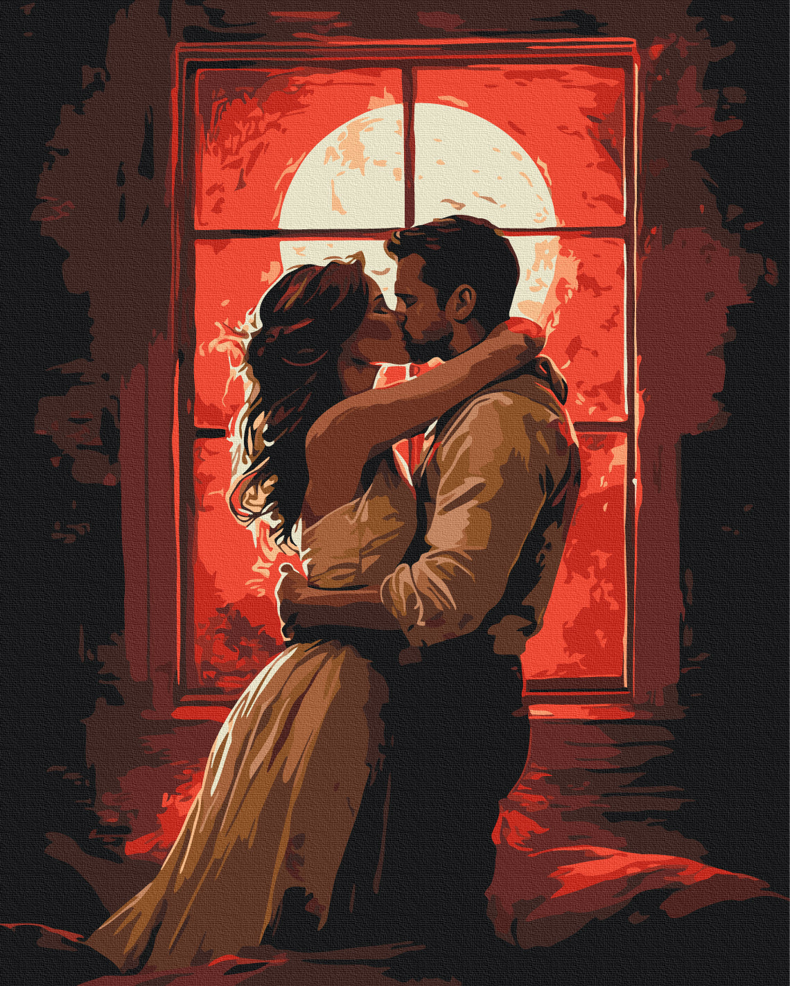 Maalaa numeroin Paint by numbers The flame of feelings
