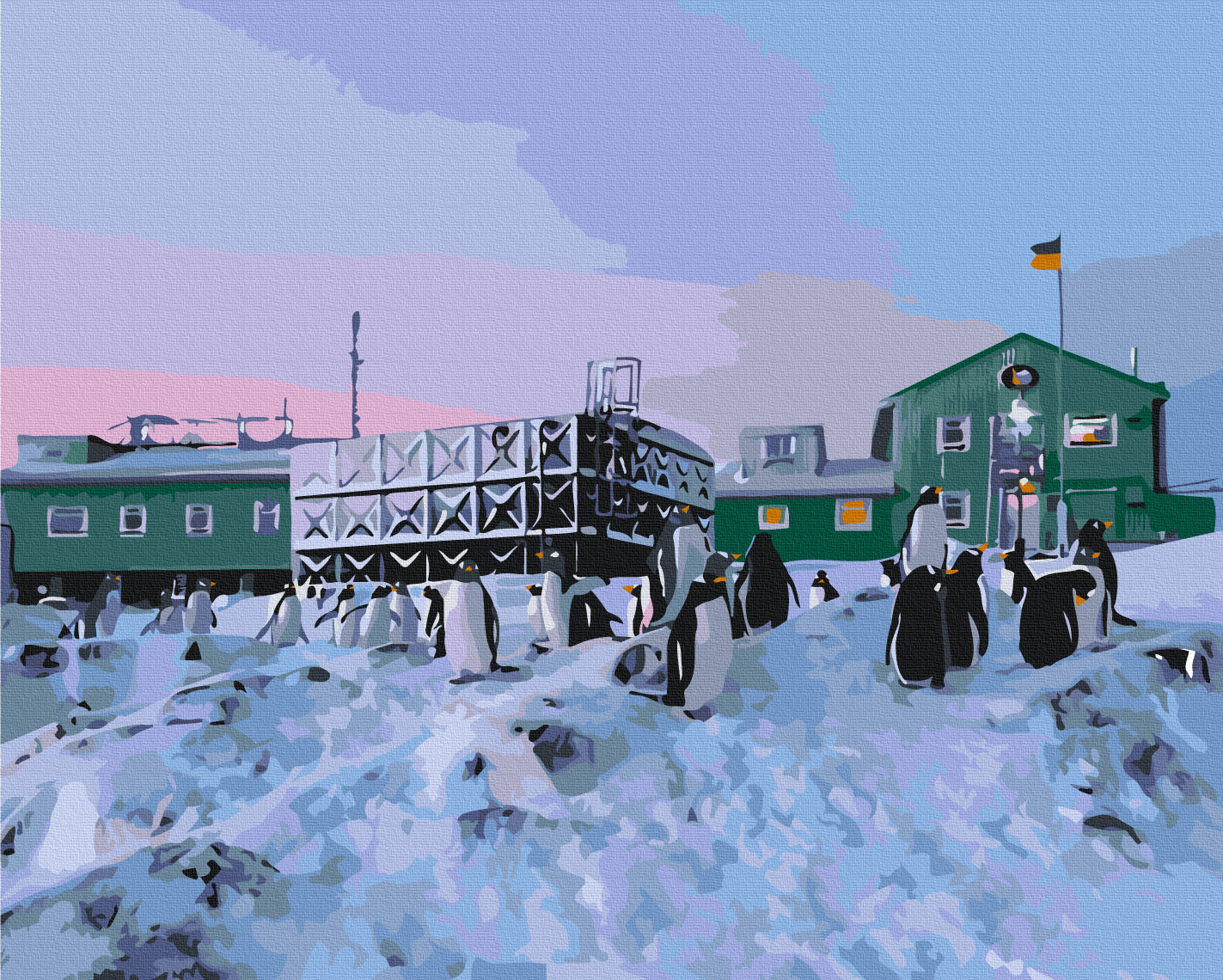 Maalaa numeroin Paint by numbers Vernadsky Research Base © Oksana Savenko