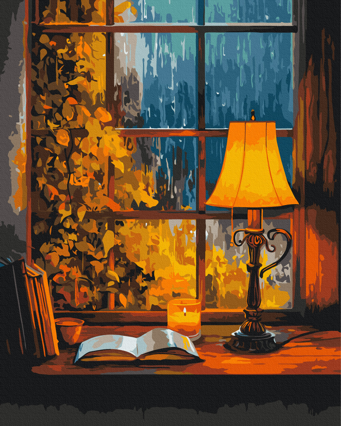 Maalaa numeroin Paint by numbers The day it rained