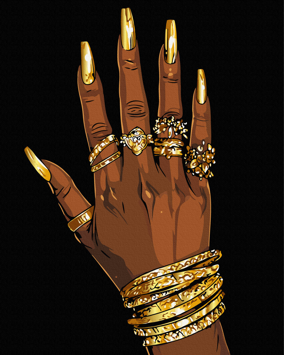 Maalaa numeroin Paint by numbers The brilliance of luxury