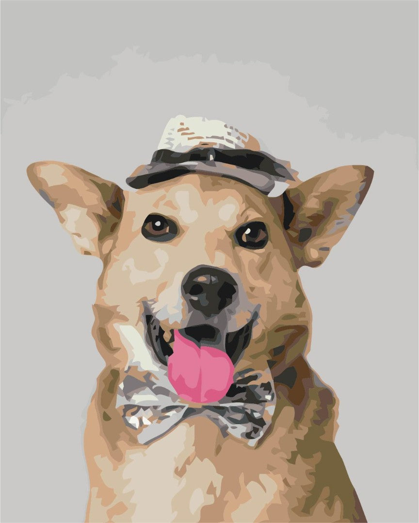 Maalaa numeroin Paint by numbers Mister dog