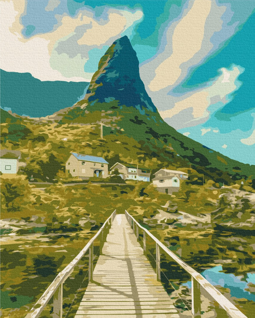 Maalaa numeroin Paint by numbers Picturesque Norway