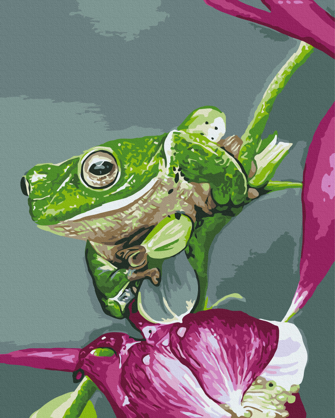 Maalaa numeroin Paint by numbers Green grace © Telonitskaya Kristina