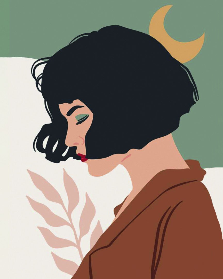 Maalaa numeroin Paint by numbers Triptych Autumn style 3